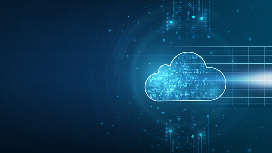 Graphical representation of the cloud in the form of a cloud