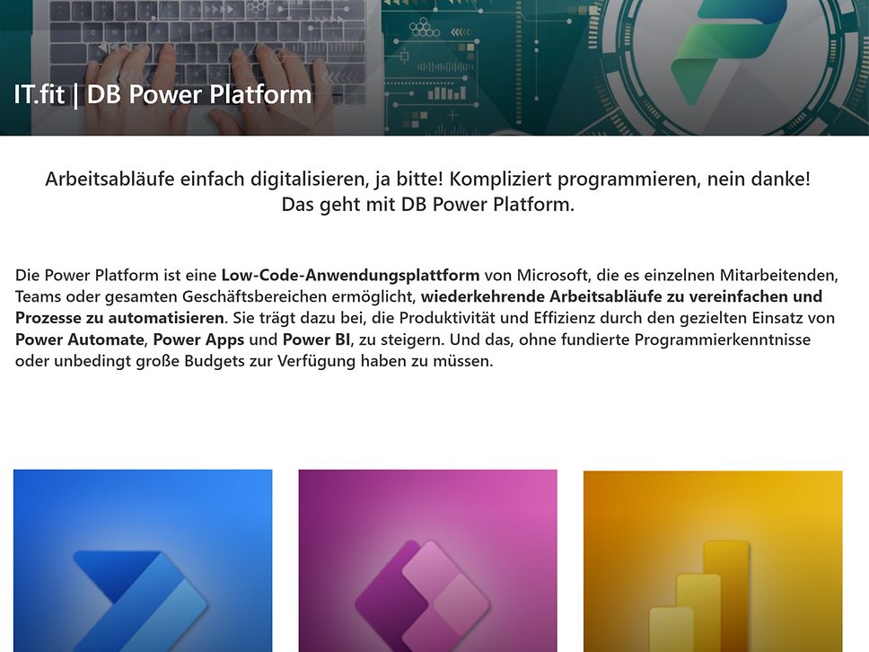 Screenshot Microsoft Power Platform
