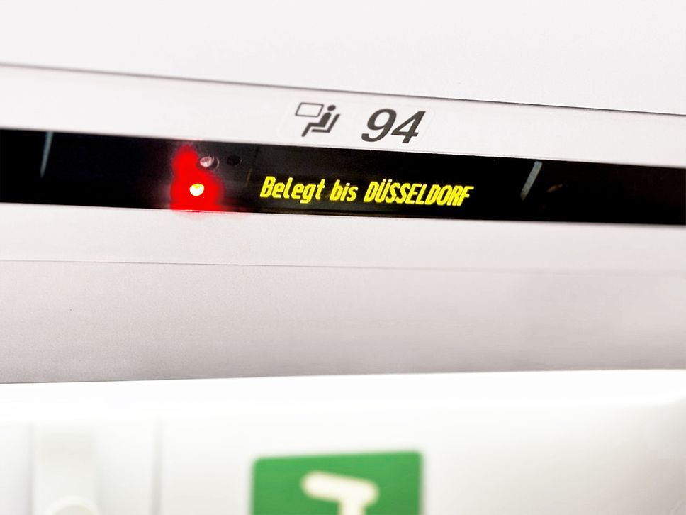 Echtzeit Belegtanzeige im ICE