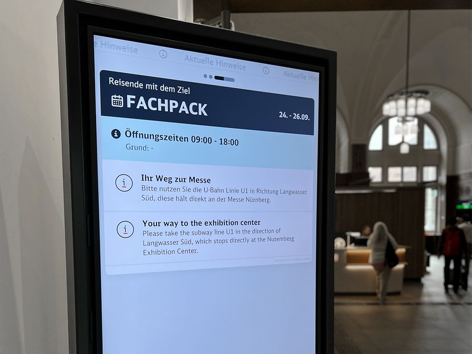 Nahaufnahme eines RZ-Tickers