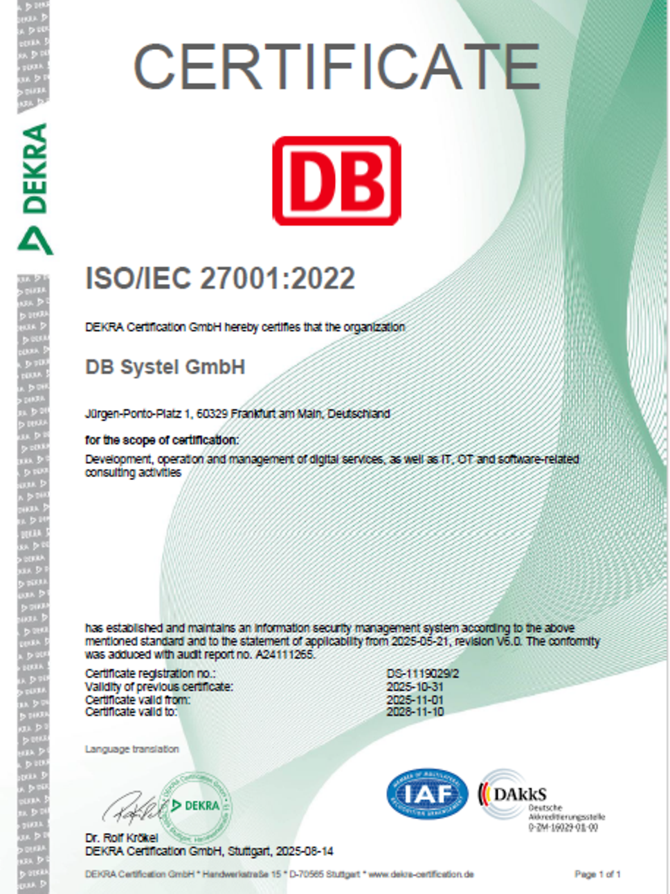 DIN EN ISO/IEC 27001:2022