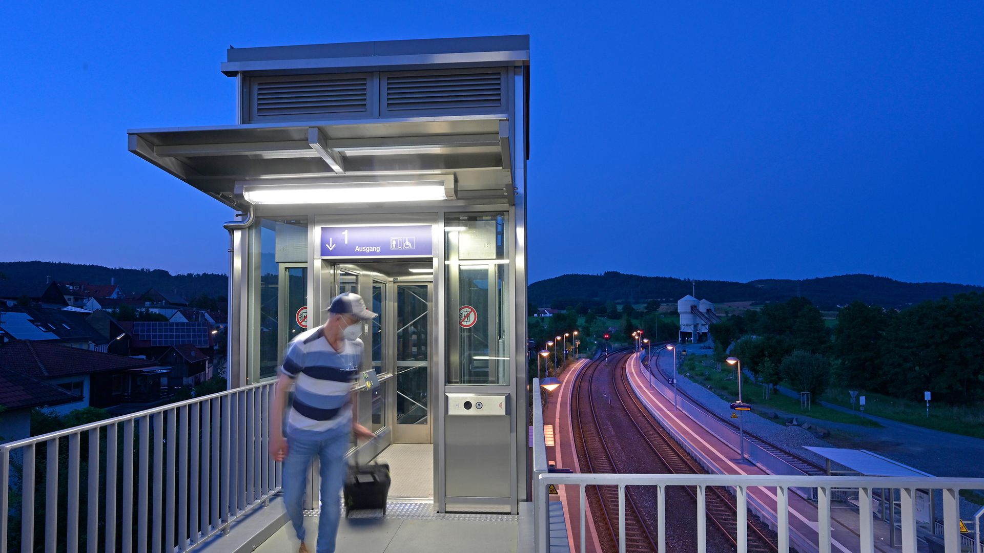 Der Bahnhof Untersteinach der DB Station&Service AG nach dem barrierfreien Ausbau im Zuge des Zukunftsinvestitionsprogramms.