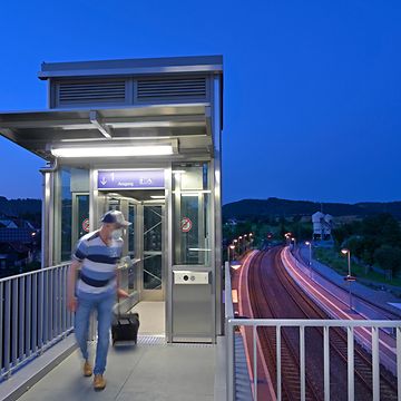 The Untersteinach station of DB Station&Service AG after the barrier-free expansion